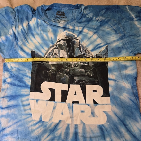 Hot Topic Blue Tie-Dye Star Wars Tee - Picture 3 of 5